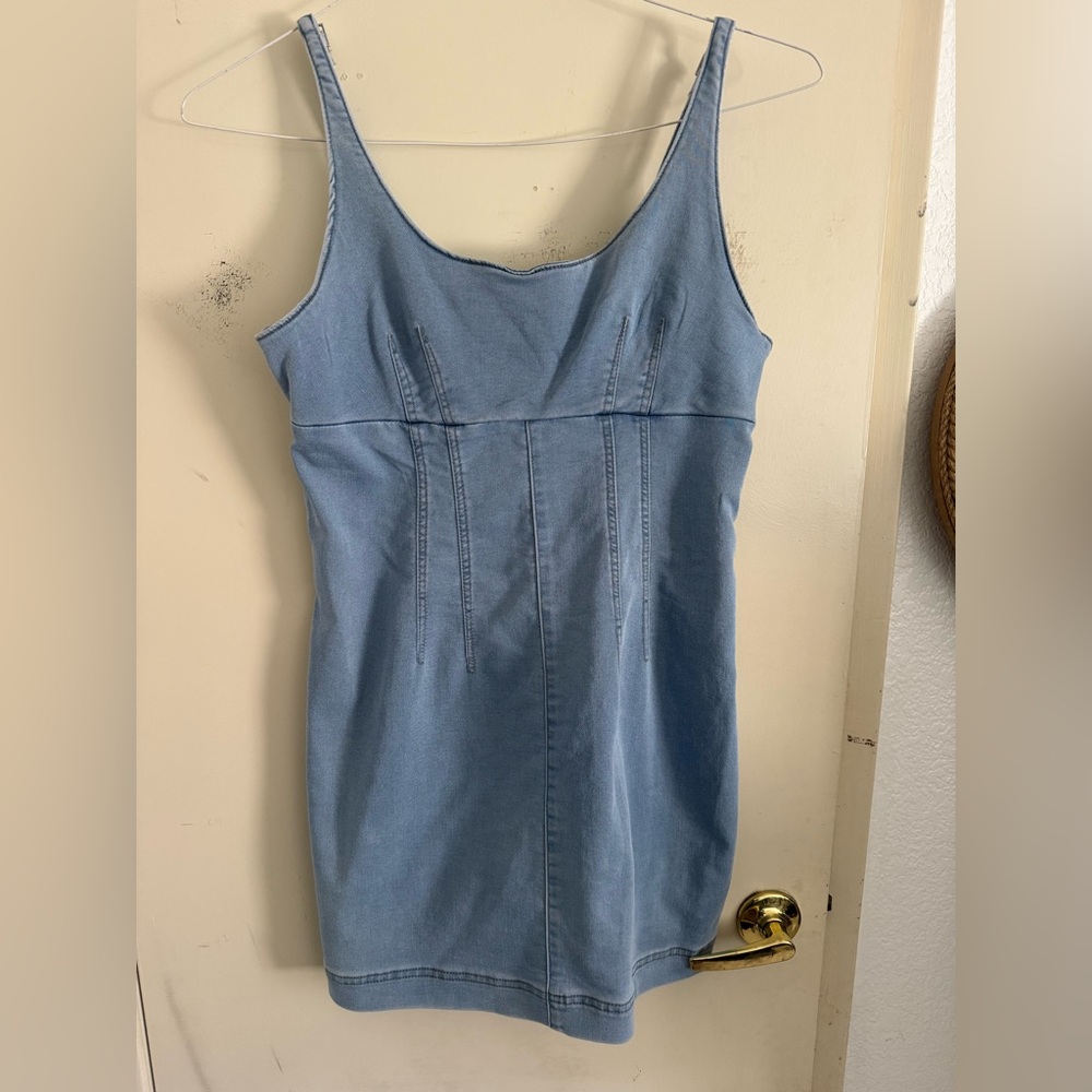 No Boundaries Light Blue Denim dress